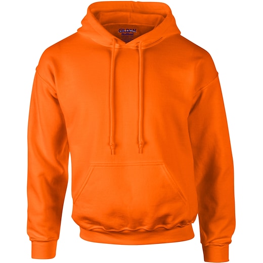 orange Gildan Dry Blend Hooded Sweat - safety orange