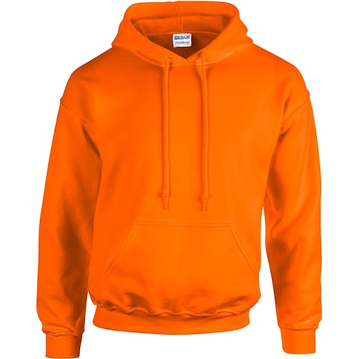 orange Gildan Heavy Blend Hooded Sweat - safety orange