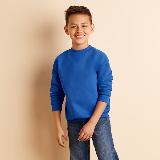 blu Gildan Heavy Blend Sweatshirt Kids - royal
