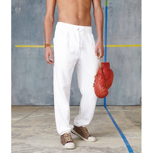 hvit Kariban Jog Pants Athletic - white