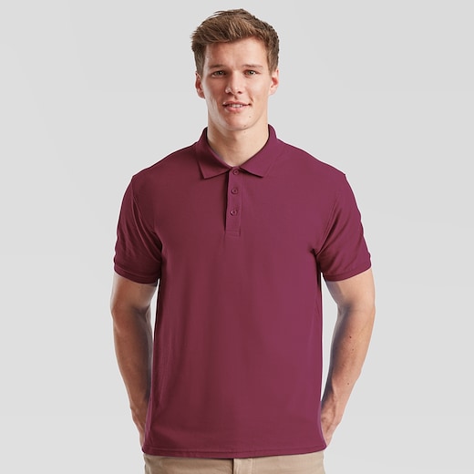 Fruit of the Loom Premium Polo - burgundy