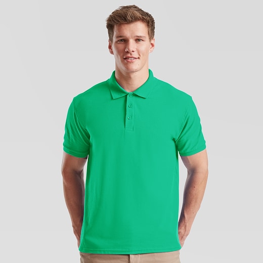 Fruit of the Loom Premium Polo - kelly green