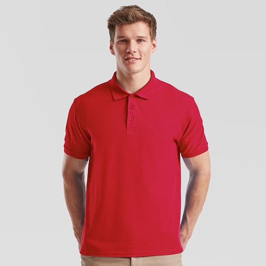 Fruit of the Loom Premium Polo - red
