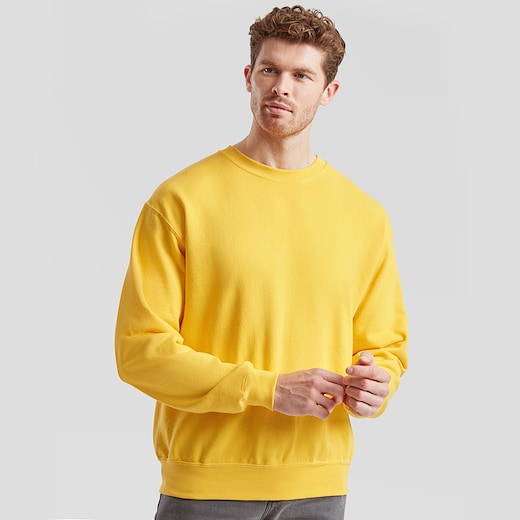 gul Fruit of the Loom Classic Set-in Sweat - sunflower