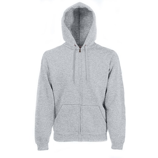 gris Fruit of the Loom Classic Hooded Sweat Jacket - heather grey
