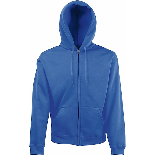 bleu Fruit of the Loom Classic Hooded Sweat Jacket - royal blue