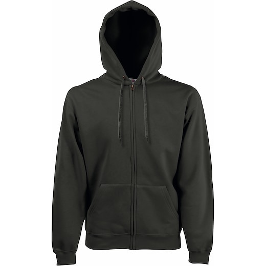 gris Fruit of the Loom Premium Hooded Sweat Jacket - charbon