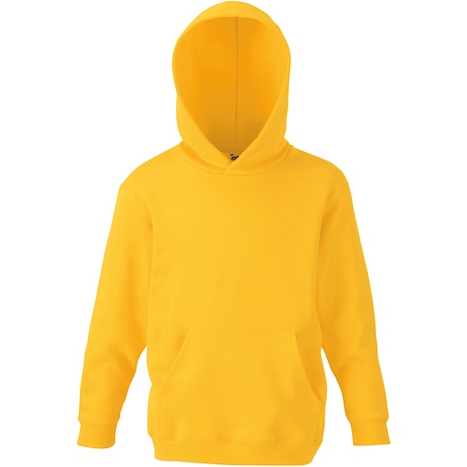 gelb Fruit of the Loom Kids Classic Hooded Sweat - sunflower