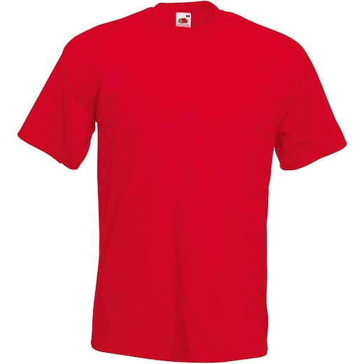 rot Fruit of the Loom Super Premium T - red