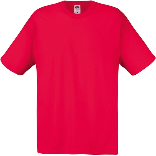 punainen Fruit of the Loom Original T - red