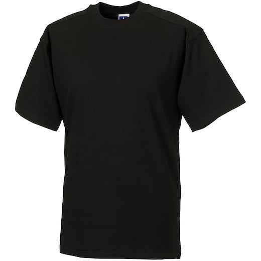 musta Russell Heavy Duty T-shirt 010M - black