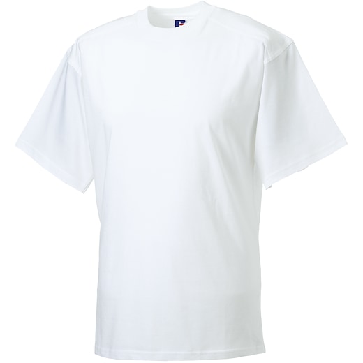 hvid Russell Heavy Duty T-shirt 010M - white