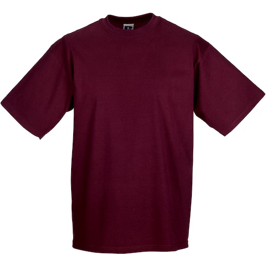 röd Russell Classic T-shirt 180M - burgundy