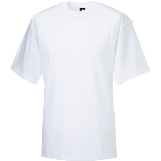 blanco Russell Classic T-shirt 180M - blanco