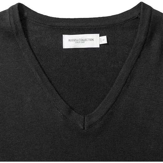 Russell Ladies V-Neck Knitted Pullover 710F -