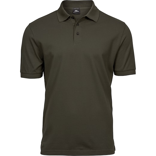 grøn Tee Jays Luxury Stretch Polo - dark olive