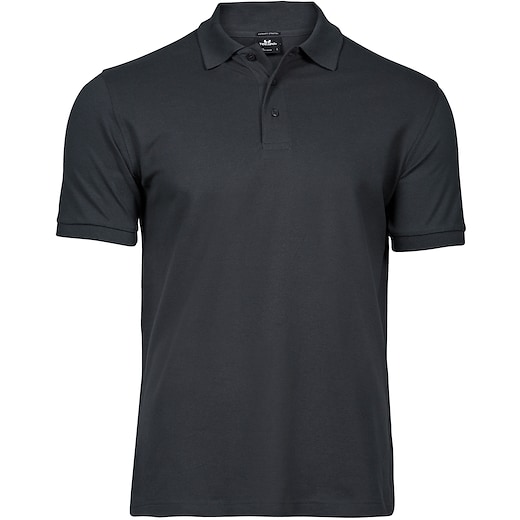 grå Tee Jays Luxury Stretch Polo - dark grey
