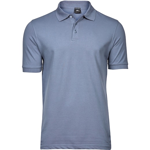 blå Tee Jays Luxury Stretch Polo - flintstone