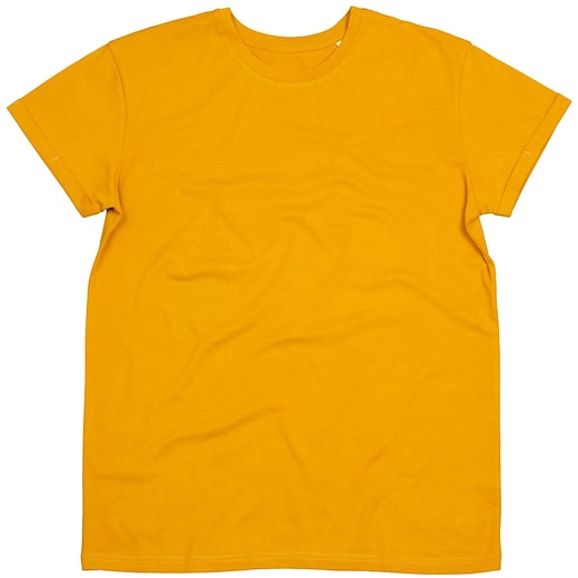 keltainen Mantis Men´s Organic Roll Sleeve T - mustard