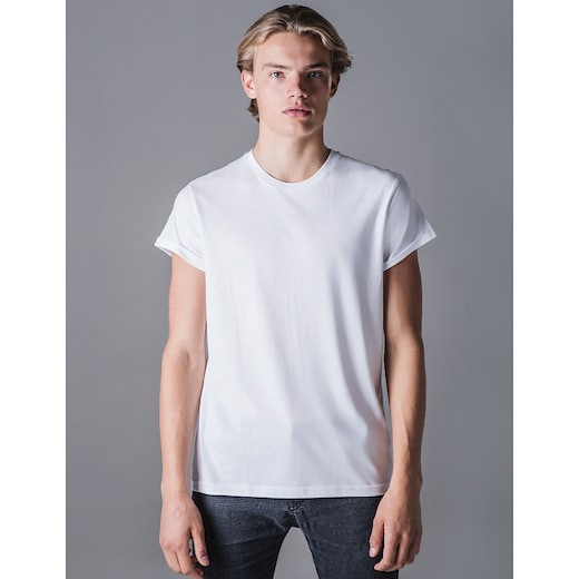 Mantis Men´s Organic Roll Sleeve T - white