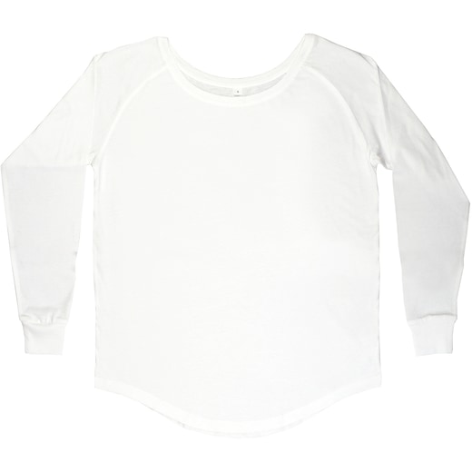 weiß Mantis Women´s Loose Fit Long Sleeve T - white