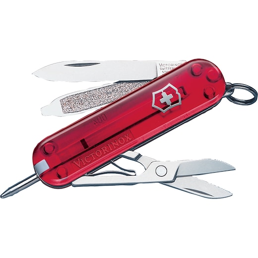 Victorinox Signature Transparent - rød transparent