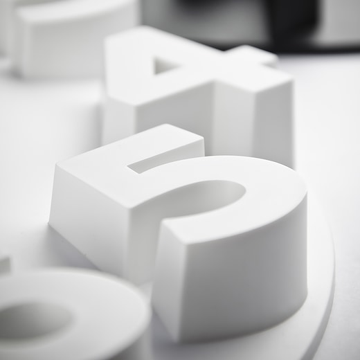 Veggklokke 3D -