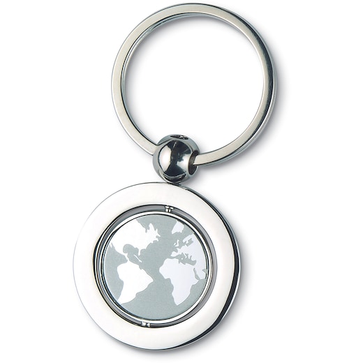 gris Porte-clé World - silver