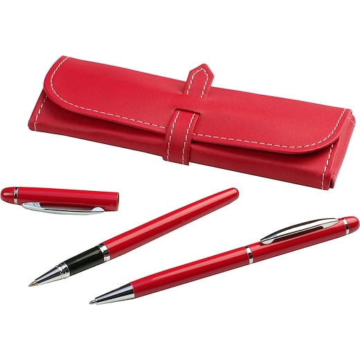 rojo Set de bolígrafos Miami - rojo