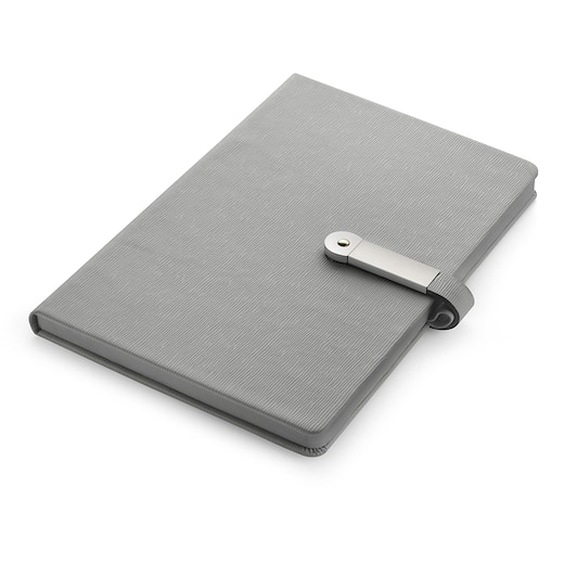 Kirjoituslehtiö USB A5 - harmaa