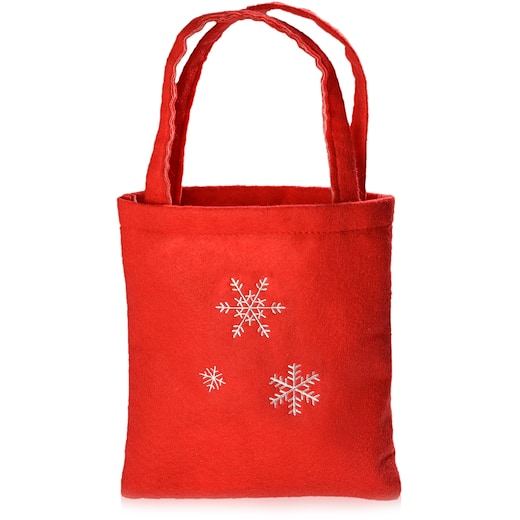 rot Stofftasche Snowy - rot