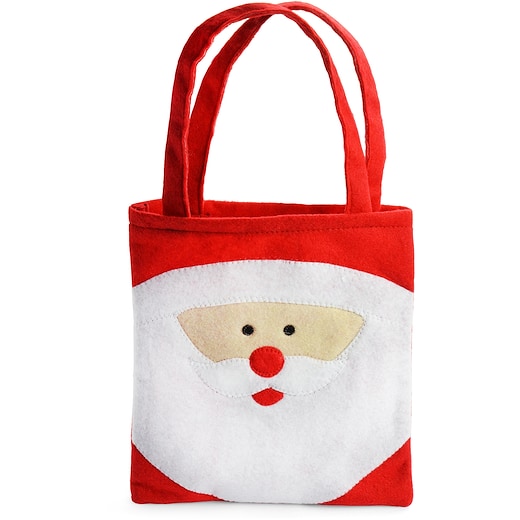 rot Stofftasche Christmas - rot
