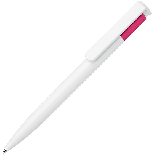 rose Stylo publicitaire Stella White - pink PMS 219