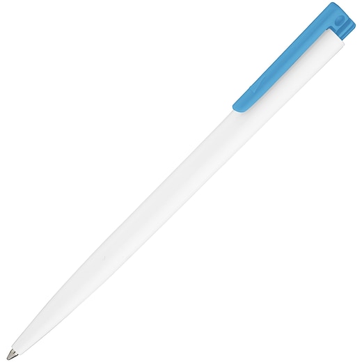 blu Penna promozionale Solo White - blue PMS 298