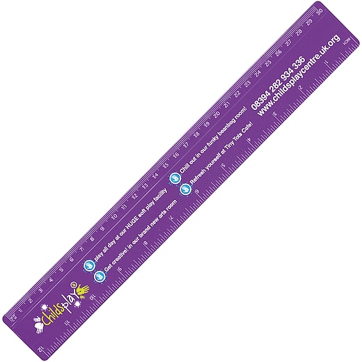 Viivain Vista, 30 cm - violetti