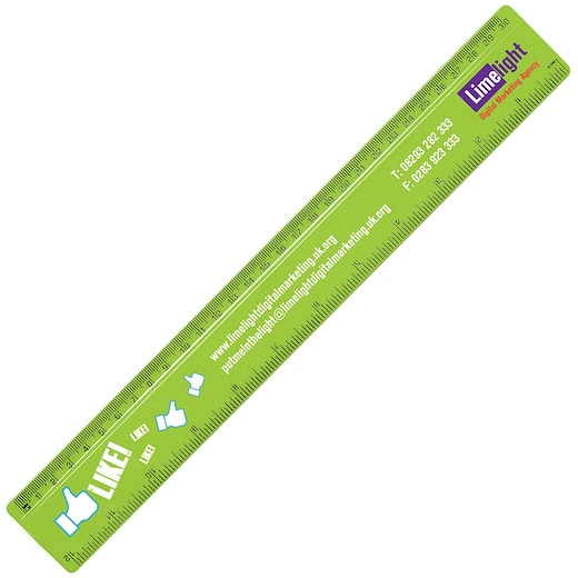 Viivain Vista, 30 cm - lime
