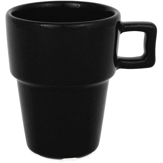 negro Taza de cerámica New York 20 cl - negro