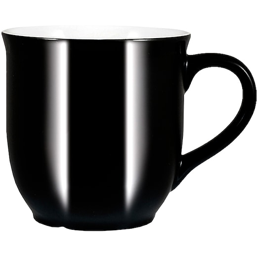negro Taza de cerámica Lucy - negro