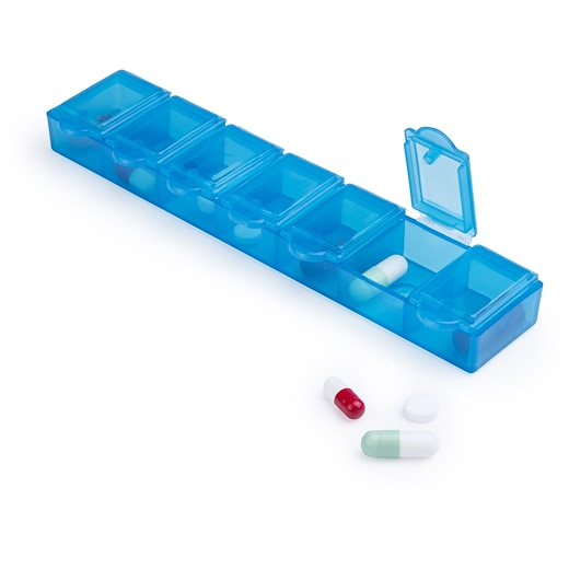 bleu Boîte à pilules Weekly - bleu