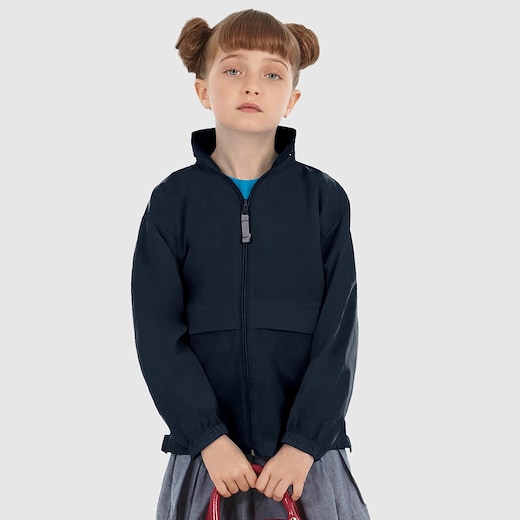 blå Jakke Sirocco Windbreaker Kids - navy