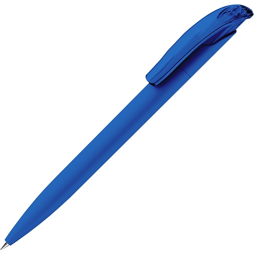 blau Senator Challenger Soft Touch Clear Clip - blue PMS 2935