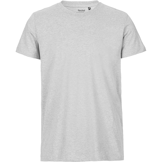 grå Neutral Mens Fitted T-shirt - ash