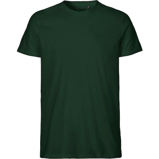 grøn Neutral Mens Fitted T-shirt - bottle green