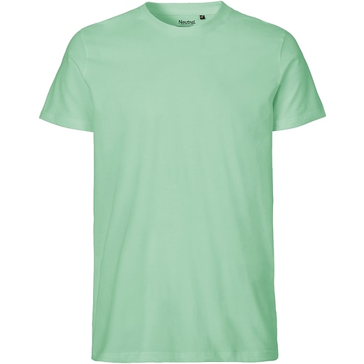 grøn Neutral Mens Fitted T-shirt - dusty mint