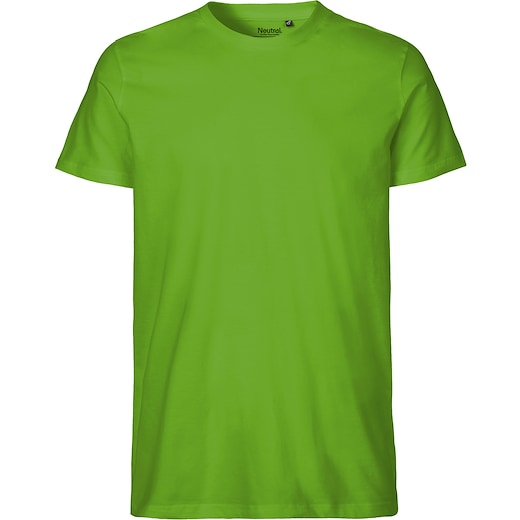 grønn Neutral Mens Fitted T-shirt - lime