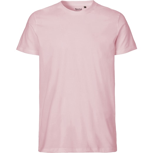 lyserød Neutral Mens Fitted T-shirt - light pink