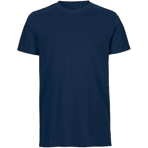 blau Neutral Mens Fitted T-shirt - navy