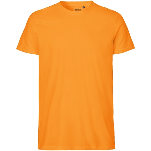 naranja Neutral Mens Fitted T-shirt - okay orange