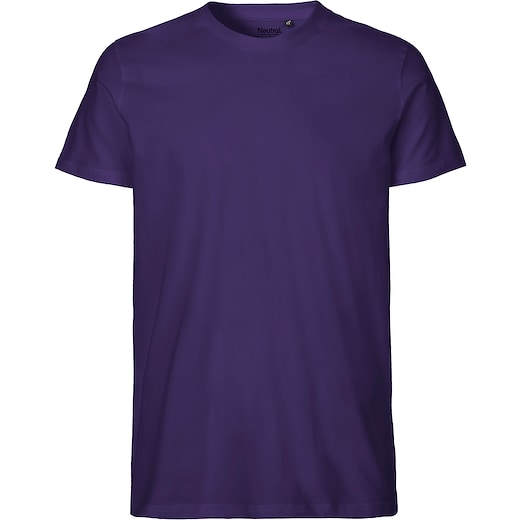 lilla Neutral Mens Fitted T-shirt - purple