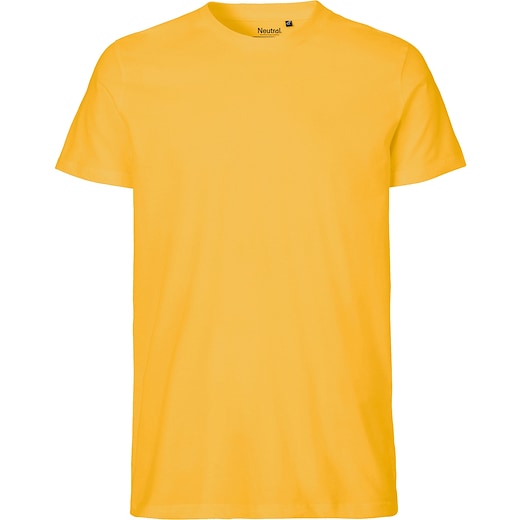 gelb Neutral Mens Fitted T-shirt - yellow